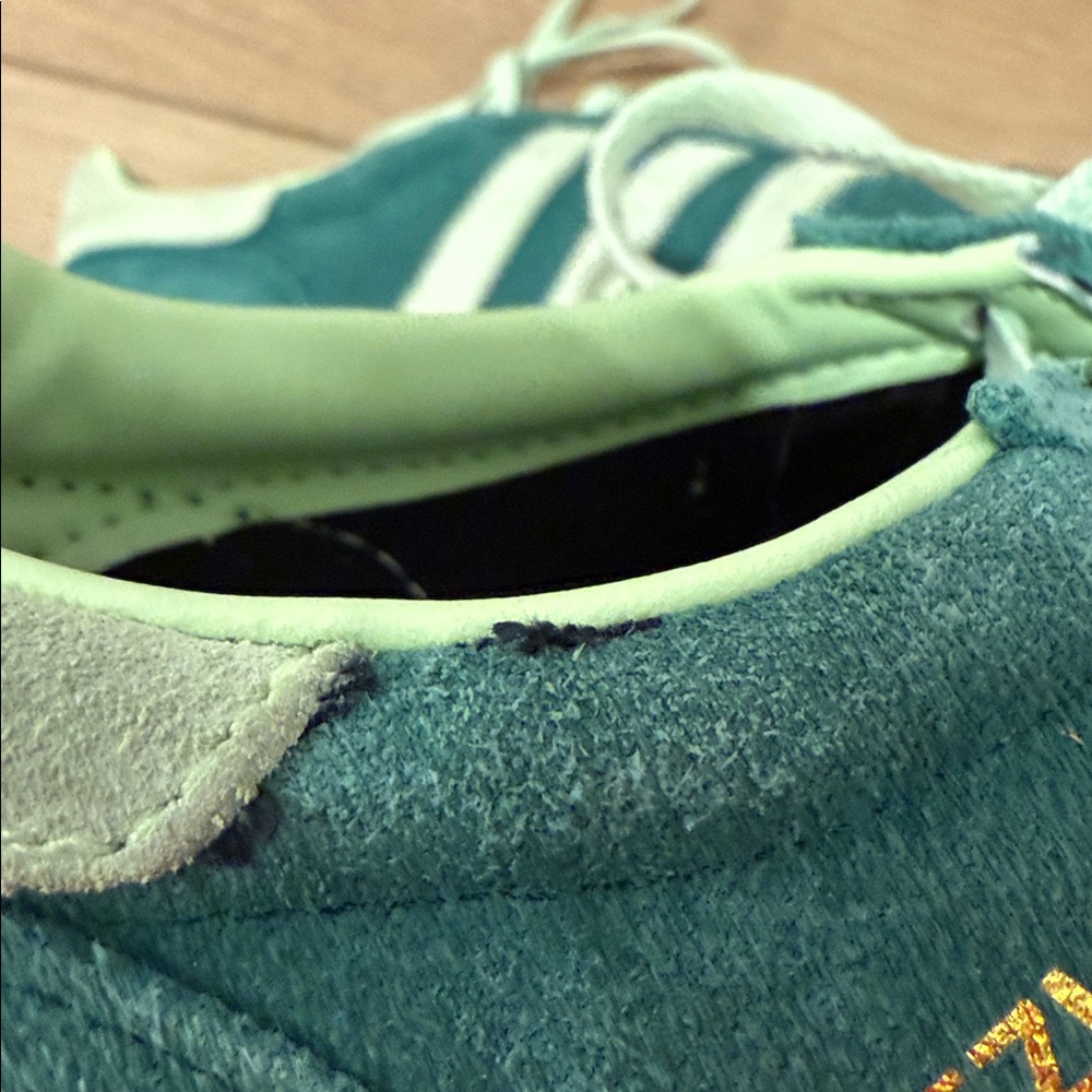 Adidas Spezial Green Suede Sneakers with Gum Sole - Picture 3 of 6